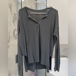 Aerie Waffle Knit Henley